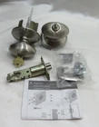 Schlage - Key Entry Single Cylinder Doorknob Lock Set Brushed Nickle Used. Price: $19.99.
