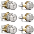3 Sets Entry Door Knob And Single Cylinder Deadbolt Combo Set, Keyed Alike Ro... New. Price: $55.76.
