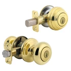 Kwikset, 992J, 740 Juno Entry Knob & 985 Deadbolt, 3, Bright Brass, Smt, Nnb Open. Price: $68.00.