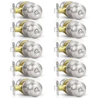 Estmoon 10 Pack Home Improvement Bed/bath Room Door Knobs, Brushed Nickel Pri... New. Price: $69.43.