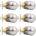 Probrico Passage Door Knobs Brushed Nickel Interior Keyless Round ... New. Price: $47.91.
