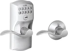 Schlage FE575 619 Camelot Keypad Lock & Accent Lever Electronic Keyless Open. Price: $62.99.