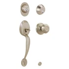 Schlage F62PLY620GEO Plymouth Double Cylinder Pewter Handleset Georgian Knob New. Price: $119.99.