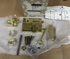 Baldwin Horizontal Rim Lock 5704-030-RH Trans-spindle One Set Polished Brass Nos Open. Price: $699.99.