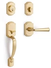 Sorwduerm 1 Pack Gold Front Door Handle Deadbolt Set Reversible Brushed New. Price: $116.71.