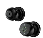 Evanshow Q2 Keypad Fingerprint Smart Door Lock, Black 4 Entry Cards Open. Price: $25.49.