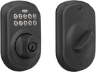 Schlage BE365 V 622 Plymouth Keypad Deadbolt, Electronic Keyless Entry Lock Open. Price: $66.00.