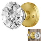 Balin Designs Gold Crystal Door Knob, Glass Knobs Interior Non-locking Set, New. Price: $45.14.