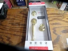 Kwikset 687DAXT 3 Smt Cp Single Cylinder Front Entry Door Lock Kit, Gold New. Price: $79.95.
