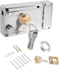 Home Safety Vertical Keyway Cylinder Deadbolt Rim Lock Set Exterior Door Anti-th New. Price: $25.40.