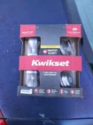 Kwikset Signatures Cameron Satin Nickel Smartkey Deadbolt Door Knob Combo Pack New. Price: $29.98.