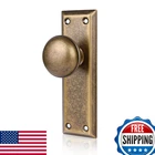 Newliplace 2-PACK Vintage Antique Brass Single Sided Dummy Door Knobs Interior. Price: $34.25.