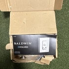 Baldwin Evolved Keyed Entry Smart Door Lock, Satin Silver Finish Open. Price: $69.00.