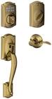 Schlage FE365-CAM-ACC-LH Camelot Left Handed Electronic Handleset Brass New. Price: $432.84.