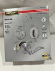 Defiant Naples Combo Pack With Single Cylinder Deadbolt Satin Nickel 1009014536 Open. Price: $15.77.