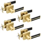 Ehomeware 4 Pack Gold Door Knobs Lock Keys Entry Handle Black Leather Heavy New. Price: $159.58.