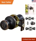 Stylish Oil Rubbed Bronze Keyed Door Knob With Anti-bump Technology 728709 New. Price: $22.99.