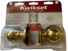 Kwikset 400P 3 Cp K6 Polo Keyed Entry Door Knob Brass New. Price: $9.99.