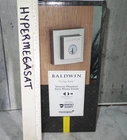 Baldwin Prestige Spyglass Square Deadbolt Door Lock Satin Nickel Smartkey Open. Price: $32.00.