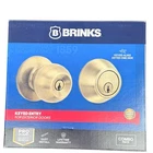 Brinks Pro Guard Keyed Entry Door Knob And Deadbolt Set Antique Brass 2108-109 New. Price: $51.00.