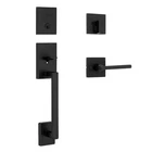 San Clemente Matte Black Single Cylinder Low Profile Door Handleset With Halifax New. Price: $185.92.