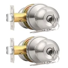 Probrico 2 Pack Keyed Alike Entry Door Knobs With Lock And Ball New. Price: $35.88.