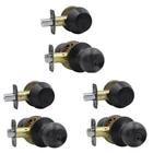 Entry Door Knob And Single Cylinder Deadbolt Combo, Keyed Alike Combination S... New. Price: $76.61.