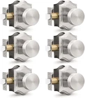Brushed Nickel Door Knobs 6 Pack Heavy Duty Zinc-alloy For Closets & Hallways New. Price: $154.99.