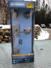 Schlage Latitude Satin Nickel Century Trim Single Cylinder Handleset New. Price: $89.00.