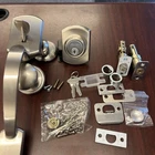 Delaney Hardware Katana Satin Nickel Entry Door Handleset Is For Parts. Price: $11.99.
