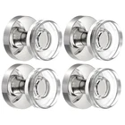 Naubea 4 Pack Brushed Nickel Door Knobs Glass Dummy New. Price: $50.00.