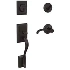 Schlage Addison Single Cylinder Door Handleset, Aged Bronze FC60 622 Wit Ald Open. Price: $63.00.