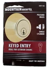Mountain Security Deadbolt Easy Install Keyed Entry Polished Brass 3501-105 New. Price: $24.50.