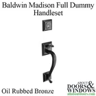 Baldwin Dummy Handleset With Knob Madison Door Bronze Lever New. Price: $245.00.