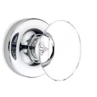 Kobelle Passage Oval Egg Crystal Door Knobs Polished Chrome Round Rosette 1 New. Price: $41.91.