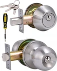 All Same Entry Door Knob And 1 Pack, Deadbolt Lockset-keyed Alike New. Price: $33.14.