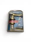 Schlage Keyed Entry Locking Door Knob Lever Bright Brass New Box. Price: $26.55.